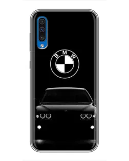 Чехол для Samsung Galaxy A50 2019 (A505F) с картинкой «BMW — взгляд из темноты»