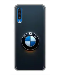 Чехол для Samsung Galaxy A50 2019 (A505F) с картинкой «Логотип BMW — минимализм»