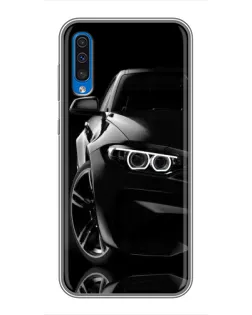Чохол для Samsung Galaxy A50 2019 (A505F) з картинкою «Чорна BMW — профіль»