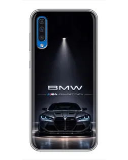Чохол для Samsung Galaxy A50 2019 (A505F) з картинкою «BMW крізь нічне місто»