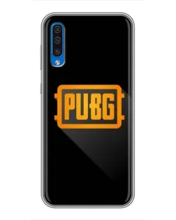 Чехол для Samsung Galaxy A50 2019 (A505F) с картинкой «PUBG — рамка лого»