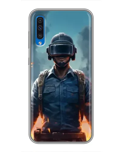 Чехол для Samsung Galaxy A50 2019 (A505F) с картинкой «PUBG — реалистичный герой»