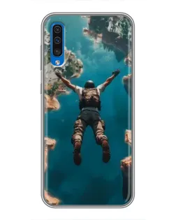 Чехол для Samsung Galaxy A50 2019 (A505F) с картинкой «PUBG — свободное падение»