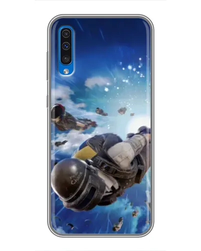 Чехол для Samsung Galaxy A50 2019 (A505F) с картинкой «Десант PUBG — прыжок»
