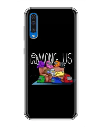 Чехол для Samsung Galaxy A50 2019 (A505F) с картинкой «Логотип Among Us»