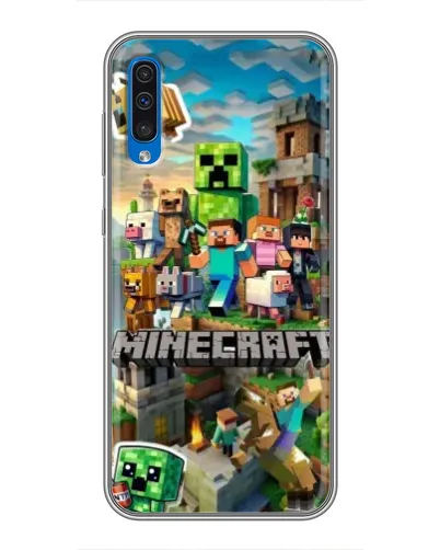 Чехол для Samsung Galaxy A50 2019 (A505F) с картинкой «Замок Minecraft»