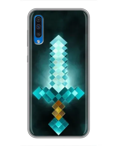 Чехол для Samsung Galaxy A50 2019 (A505F) с картинкой «Алмазный меч неон»