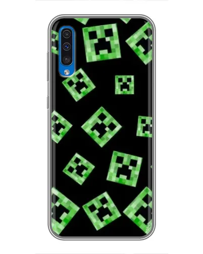 Чехол для Samsung Galaxy A50 2019 (A505F) с картинкой «Паттерн с криперами»