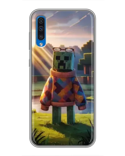 Чехол для Samsung Galaxy A50 2019 (A505F) с картинкой «Крипер в свитере»