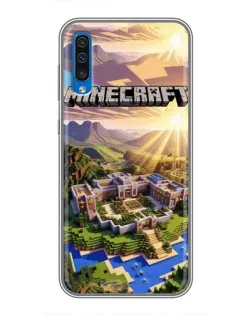 Чехол для Samsung Galaxy A50 2019 (A505F) с картинкой «Minecraft панорама»