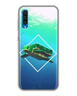 Чохол для Samsung Galaxy A50 2019 (A505F) з картинкою «Черепаха Minecraft»