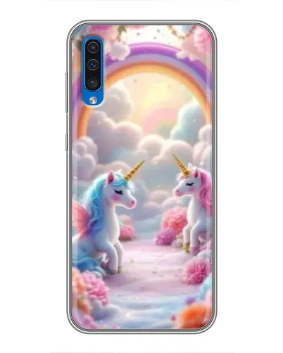Чехол для Samsung Galaxy A50 2019 (A505F) с картинкой «Радуга и единороги» Чехол для Samsung Galaxy A50 2019 (A505F) с картинкой «Радуга и единороги»