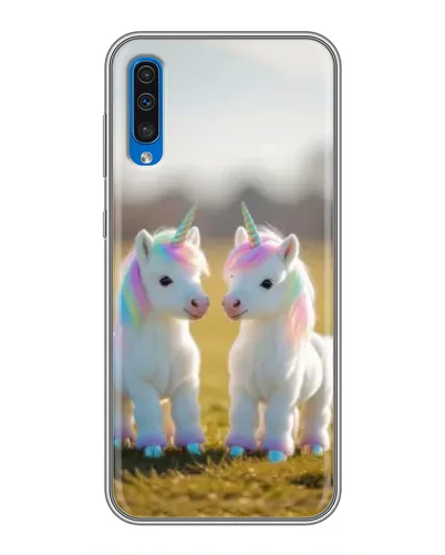 Чехол для Samsung Galaxy A50 2019 (A505F) с картинкой «Пара единорогов» Чехол для Samsung Galaxy A50 2019 (A505F) с картинкой «Пара единорогов»