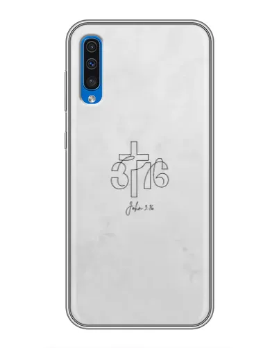 Чехол для Samsung Galaxy A50 2019 (A505F) с картинкой «Иоанна 3:16 Крест»