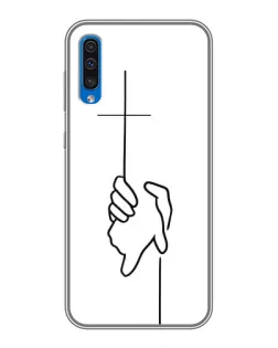 Чехол для Samsung Galaxy A50 2019 (A505F) с картинкой «Рука держит» Чехол для Samsung Galaxy A50 2019 (A505F) с картинкой «Рука держит»