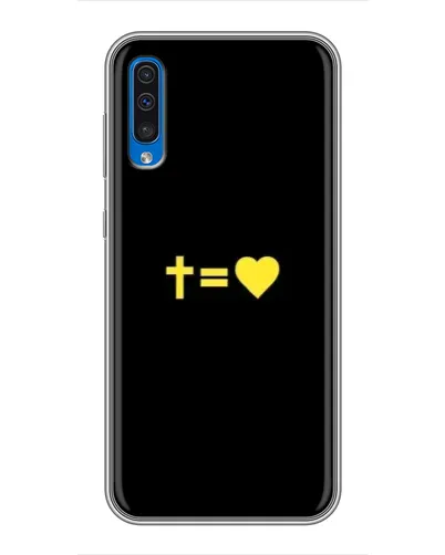 Чехол для Samsung Galaxy A50 2019 (A505F) с картинкой «Сердце и Крест»