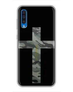 Чехол для Samsung Galaxy A50 2019 (A505F) с картинкой «Милитари Крест»