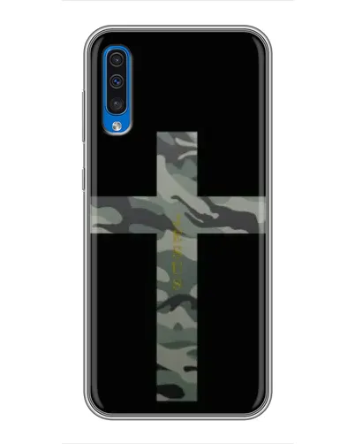 Чехол для Samsung Galaxy A50 2019 (A505F) с картинкой «Милитари Крест»