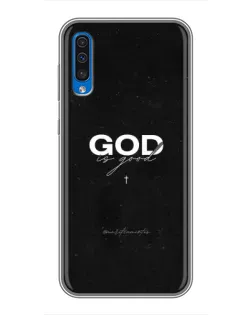 Чехол для Samsung Galaxy A50 2019 (A505F) с картинкой «GOD — Бог над всем»