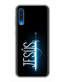 Чехол для Samsung Galaxy A50 2019 (A505F) с картинкой «Меч Духа Jesus»