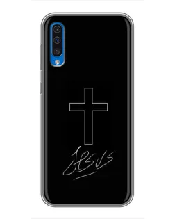 Чохол для Samsung Galaxy A50 2019 (A505F) з картинкою «Графічний хрест Jesus»