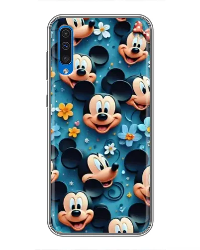 Чехол для Samsung Galaxy A50 2019 (A505F) с картинкой «Паттерн Микки и Минни» Чехол для Samsung Galaxy A50 2019 (A505F) с картинкой «Паттерн Микки и Минни»