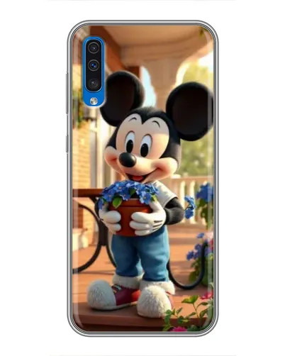 Чехол для Samsung Galaxy A50 2019 (A505F) с картинкой «Микки садовод» Чехол для Samsung Galaxy A50 2019 (A505F) с картинкой «Микки садовод»