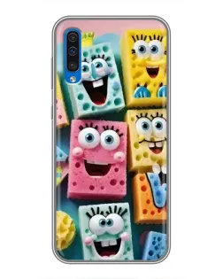 Чехол для Samsung Galaxy A50 2019 (A505F) с картинкой «Цветные губки»