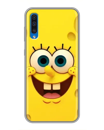 Чехол для Samsung Galaxy A50 2019 (A505F) с картинкой «Губка Боб улыбка»
