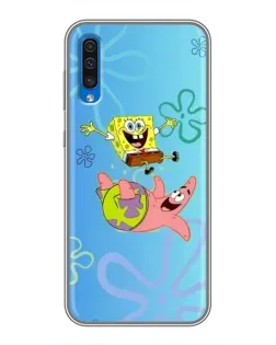 Чехол для Samsung Galaxy A50 2019 (A505F) с картинкой «Спанч Боб и Патрик»