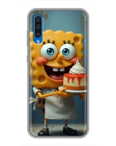 Чехол для Samsung Galaxy A50 2019 (A505F) с картинкой «Повар Спанч Боб»
