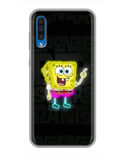 Чехол для Samsung Galaxy A50 2019 (A505F) с картинкой «Неоновый Губка Боб»