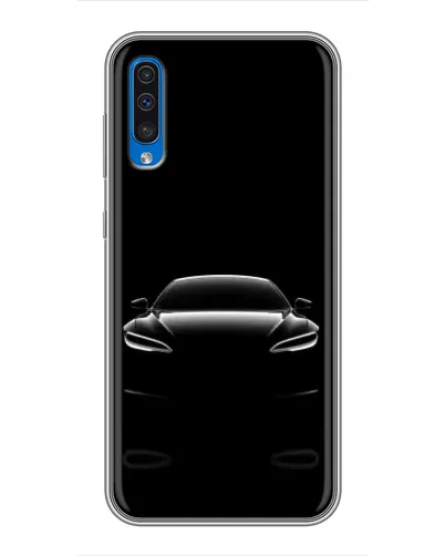 Чехол для Samsung Galaxy A50 2019 (A505F) с картинкой «Силуэт Tesla Night»