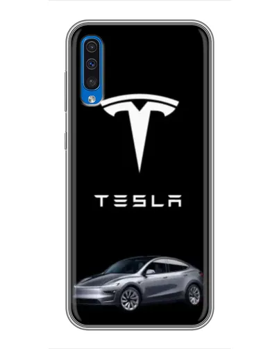Чехол для Samsung Galaxy A50 2019 (A505F) с картинкой «Tesla Model Y»