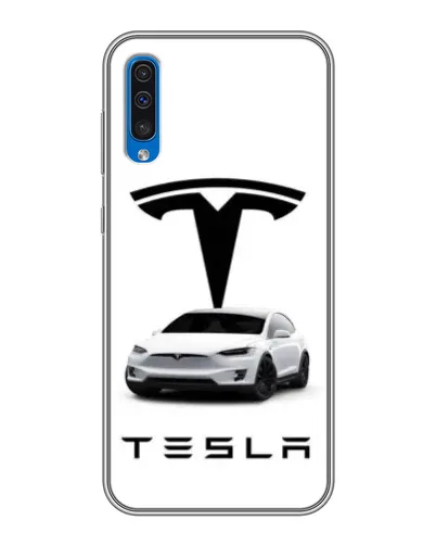 Чехол для Samsung Galaxy A50 2019 (A505F) с картинкой «Tesla White Style»