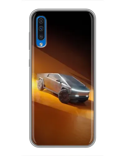 Чехол для Samsung Galaxy A50 2019 (A505F) с картинкой «Cybertruck в пустыне»