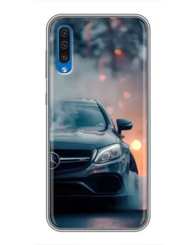 Чехол для Samsung Galaxy A50 2019 (A505F) с картинкой «Mercedes — ночной город» Чехол для Samsung Galaxy A50 2019 (A505F) с картинкой «Mercedes — ночной город»