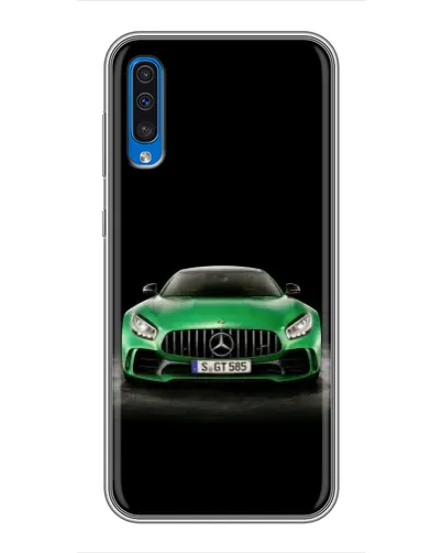 Чехол для Samsung Galaxy A50 2019 (A505F) с картинкой «Mercedes — неоновый лого» Чехол для Samsung Galaxy A50 2019 (A505F) с картинкой «Mercedes — неоновый лого»