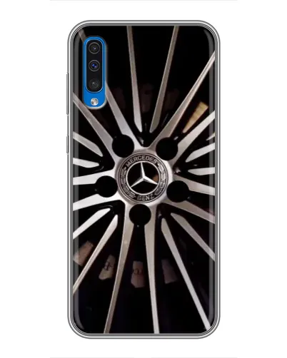 Чехол для Samsung Galaxy A50 2019 (A505F) с картинкой «Диск Mercedes» Чехол для Samsung Galaxy A50 2019 (A505F) с картинкой «Диск Mercedes»