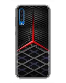 Чехол для Samsung Galaxy A50 2019 (A505F) с картинкой «Mercedes Carbon Grid»