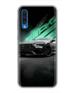Чехол для Samsung Galaxy A50 2019 (A505F) с картинкой «Темный Mercedes AMG»