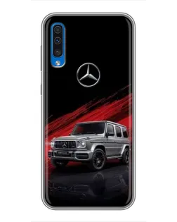 Чехол для Samsung Galaxy A50 2019 (A505F) с картинкой «Mercedes G-Class красный»