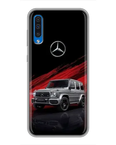 Чехол для Samsung Galaxy A50 2019 (A505F) с картинкой «Mercedes G-Class красный» Чехол для Samsung Galaxy A50 2019 (A505F) с картинкой «Mercedes G-Class красный»