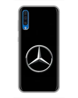 Чехол для Samsung Galaxy A50 2019 (A505F) с картинкой «Mercedes классический лого»