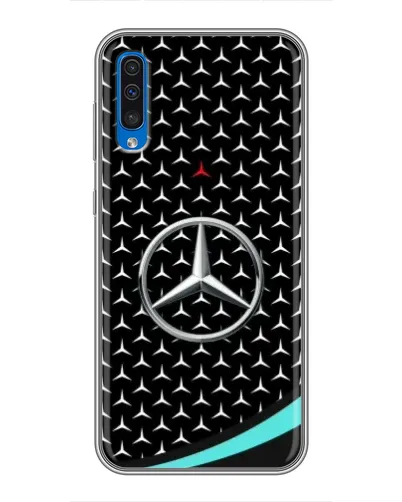 Чехол для Samsung Galaxy A50 2019 (A505F) с картинкой «Mercedes — бирюзовый акцент» Чехол для Samsung Galaxy A50 2019 (A505F) с картинкой «Mercedes — бирюзовый акцент»