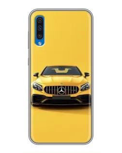 Чехол для Samsung Galaxy A50 2019 (A505F) с картинкой «Желтый Mercedes GT»