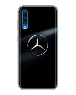Чехол для Samsung Galaxy A50 2019 (A505F) с картинкой «Mercedes на металле» Чехол для Samsung Galaxy A50 2019 (A505F) с картинкой «Mercedes на металле»