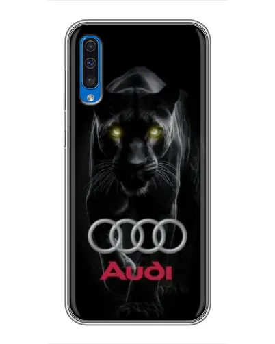Чехол для Samsung Galaxy A50 2019 (A505F) с картинкой «Пантера и Audi»