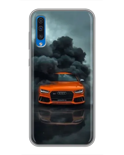 Чехол для Samsung Galaxy A50 2019 (A505F) с картинкой «Audi в облаках дыма»
