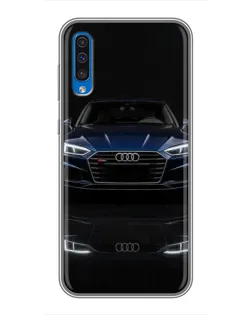 Чехол для Samsung Galaxy A50 2019 (A505F) с картинкой «Audi — ночное отражение»